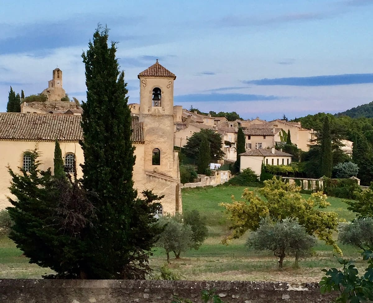The town of Lourmarin in the southern Luberon area in Provence France
