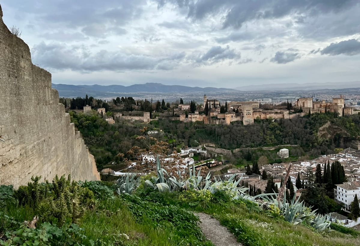 Supposedly one of the best Alhambra viewpoints - from just below Mirador San Miguel Alto, though not my favorite