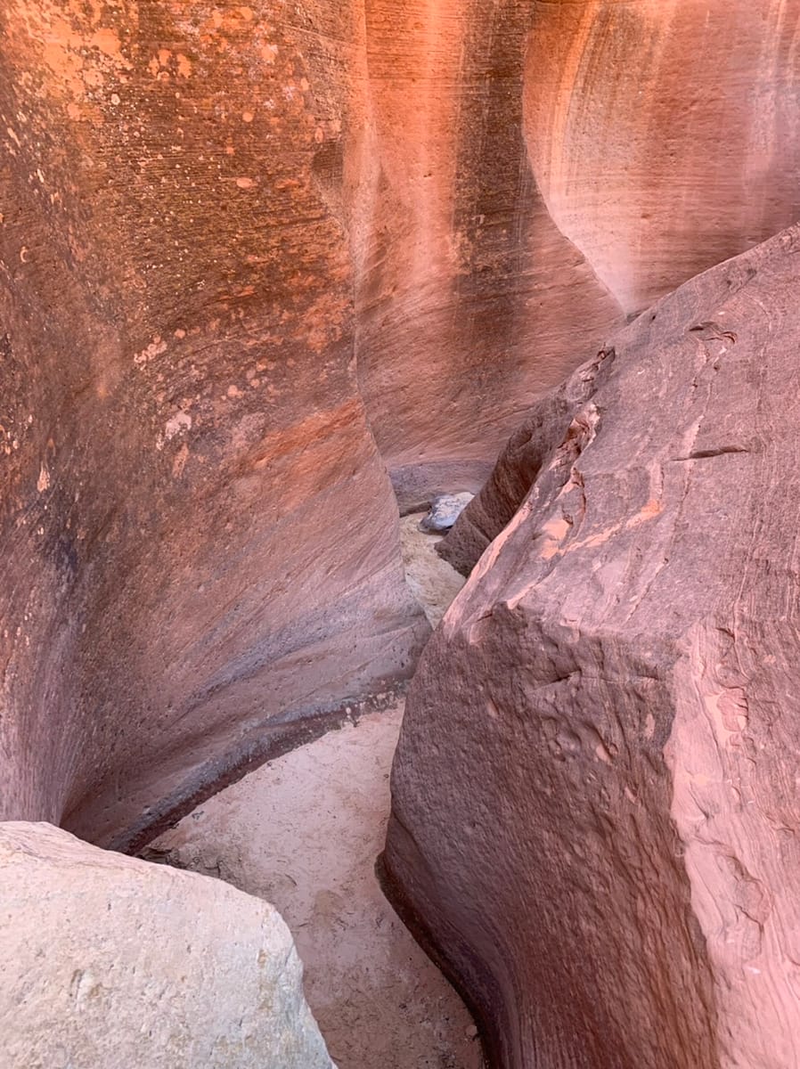 One of the passageways in Ladder Slot Canyon in Southern Utah