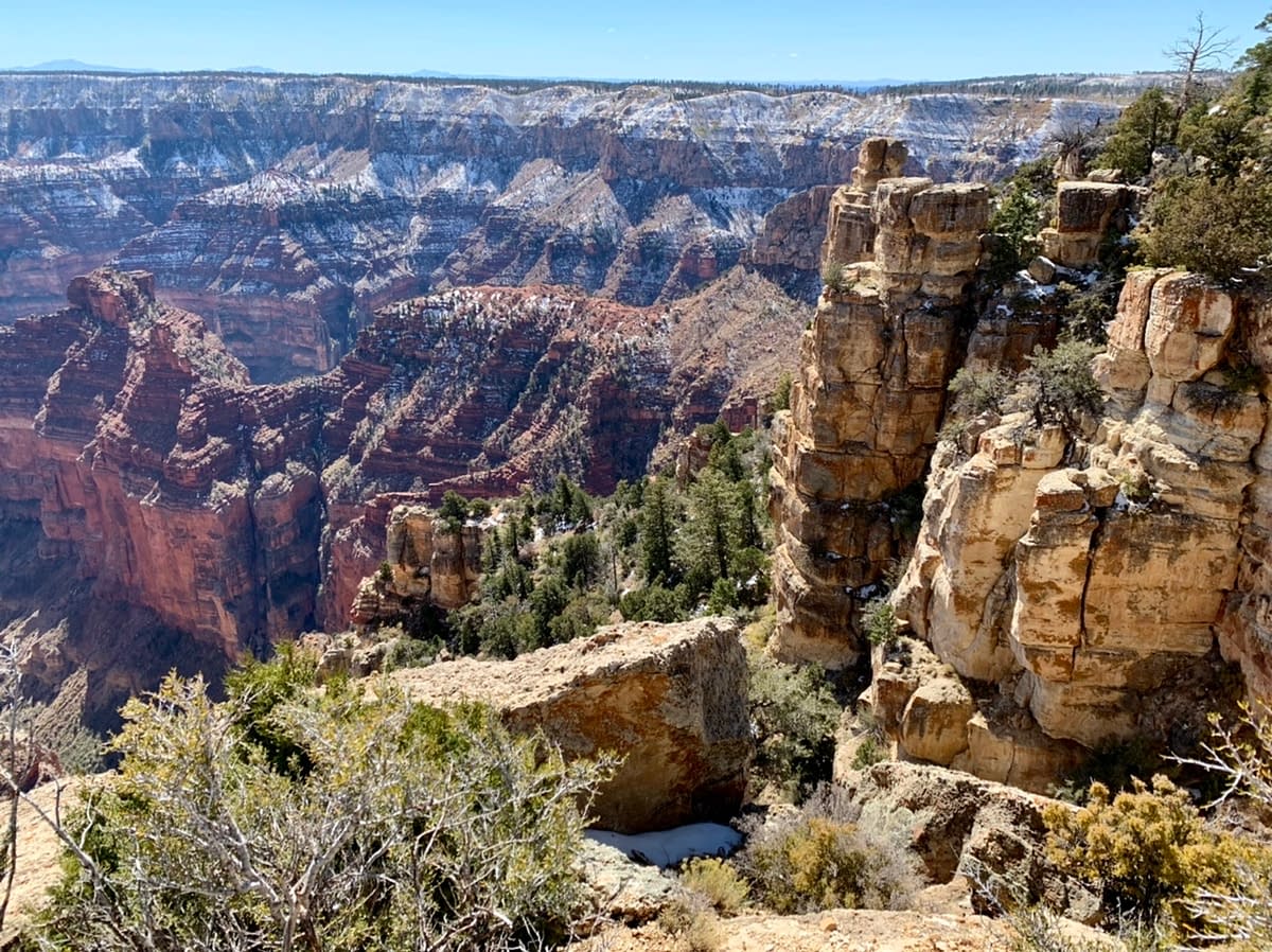 Southward view at Point Imperial Grand Canyon