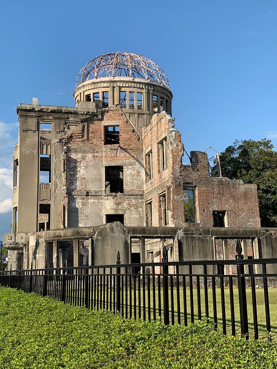 A-Bomb Dome in Hiroshima Japan up close