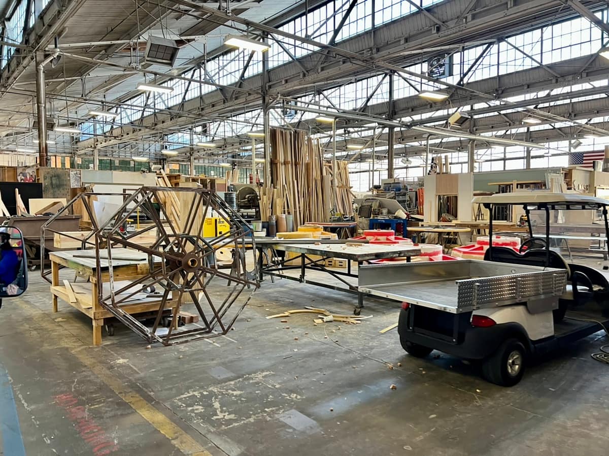 The Mill - where sets are constructed at the Warner Bros Studio