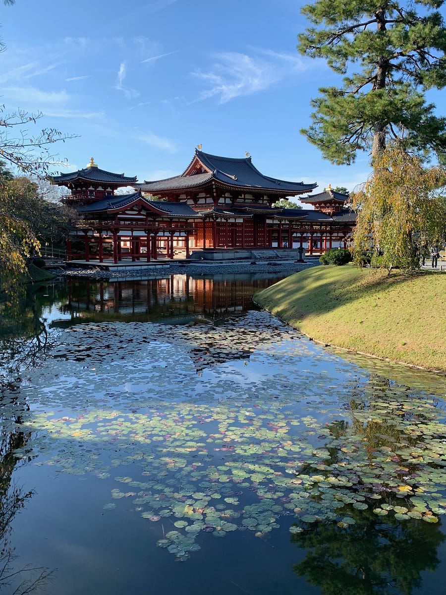Byodo-in Temple in Uji Japan which is only 25 minutes by train from Kyoto Station 