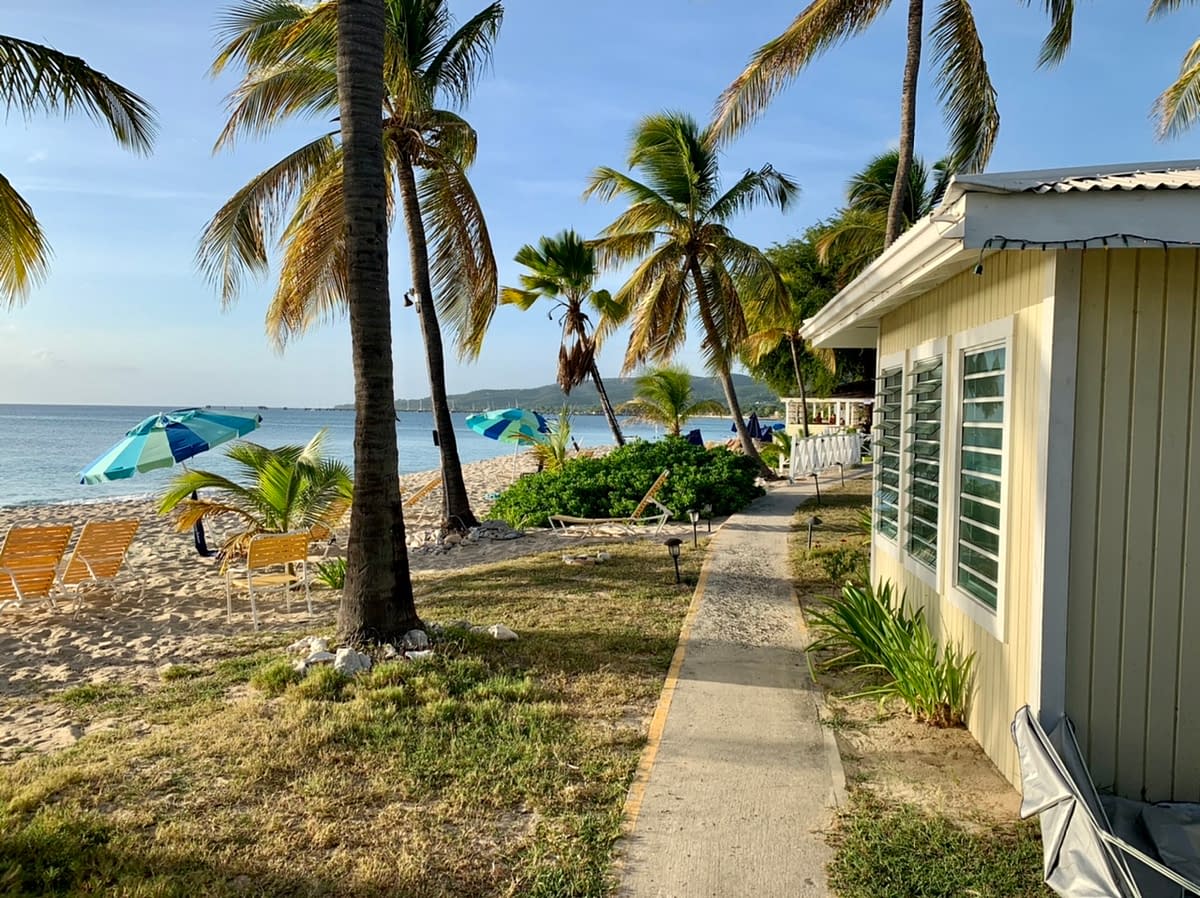 The beachfront at Cottages by the Sea in Frederiksted St Croix