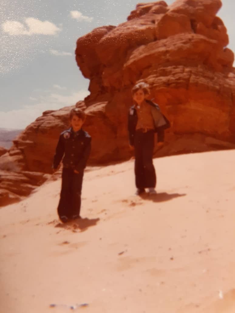 The Thorough Tripper and his brother at Arches National Park sometime in the 1970s