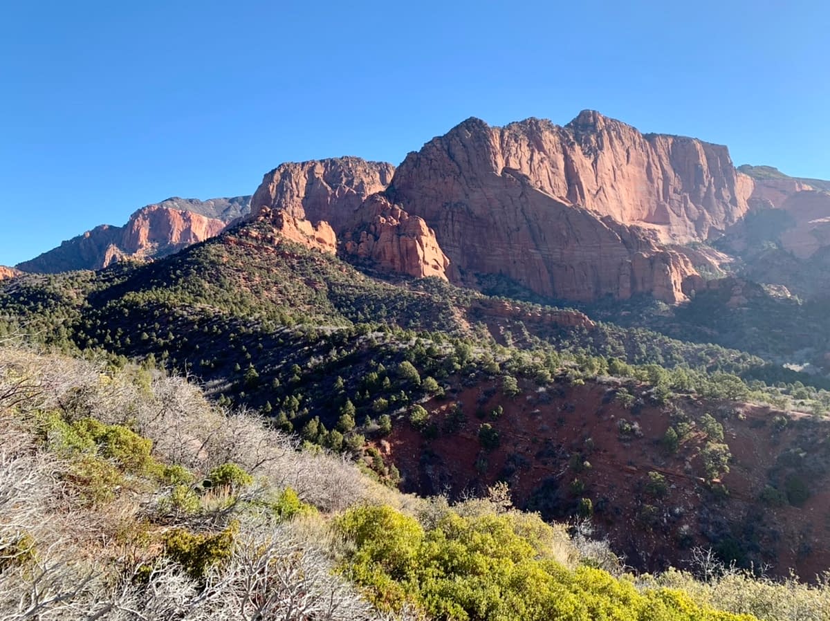 A view from the top of Kolob Canyons