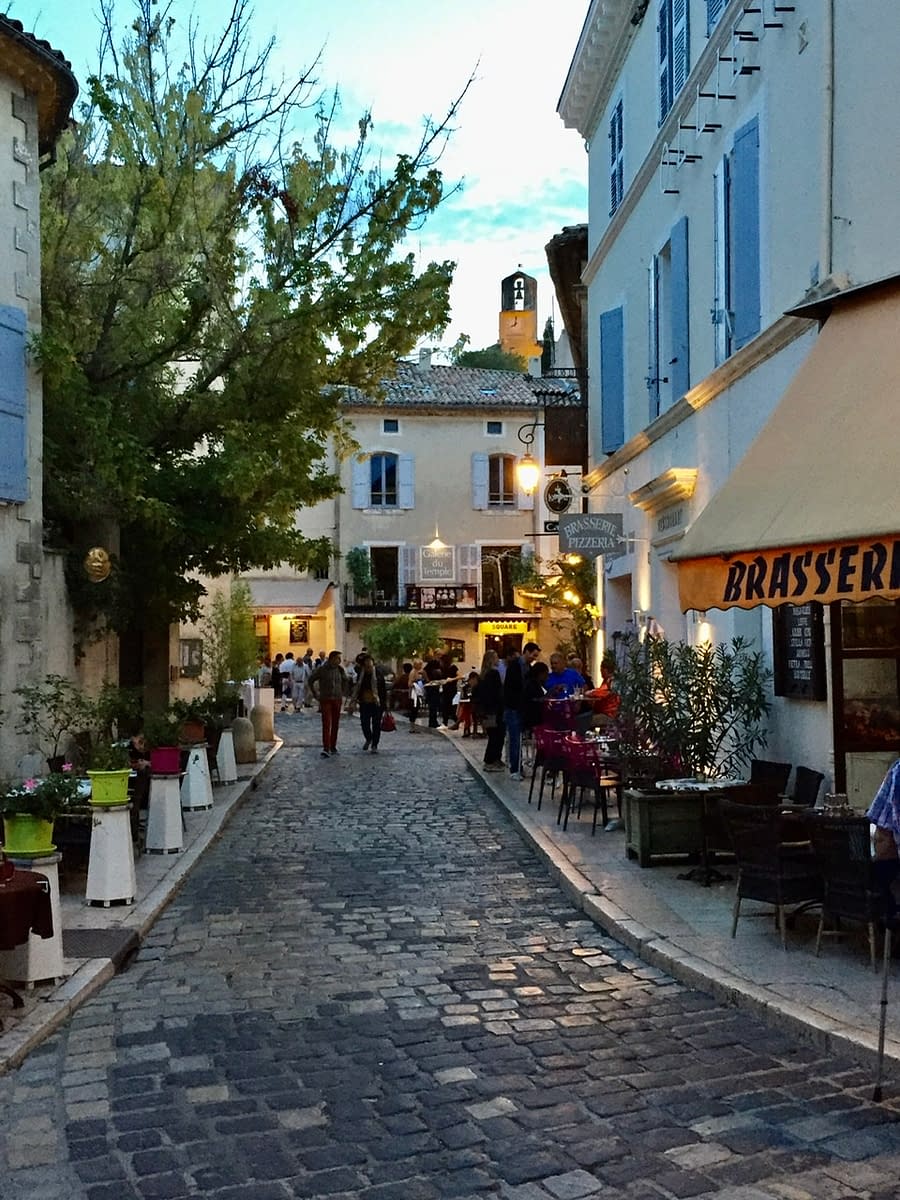 The streets of Lourmarin in the southern Luberon in Provence