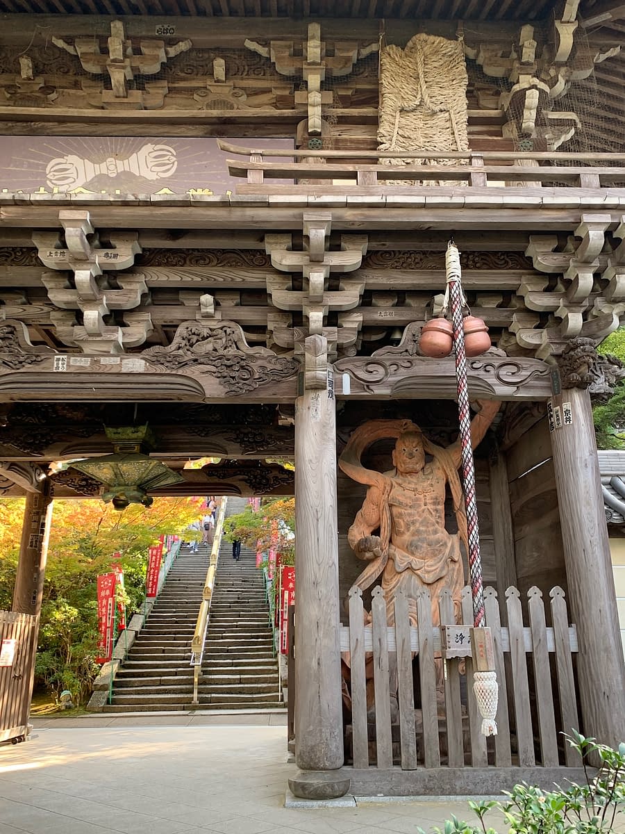 The entrance to Daisho-in Temple on Miyajima Island in Japan