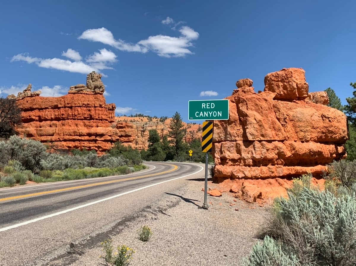 Entering Red Canyon at the start of Utah's Scenic Byway 12