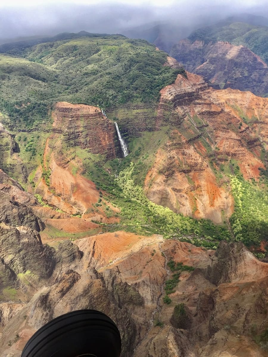 Waimea Canyon view while on our air tour over Kauai with Wings Over Kauai