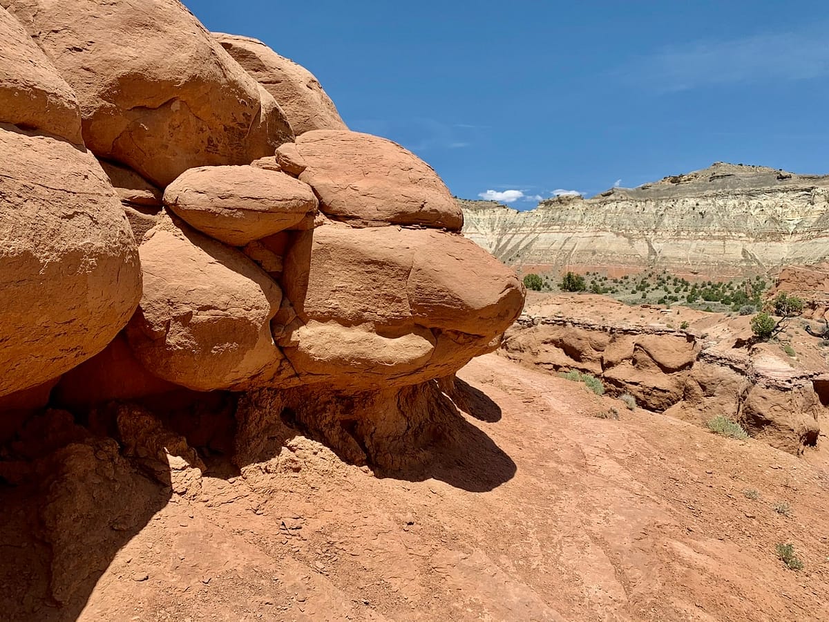 Sandstone rock formations on the Angel's Palace trail in Kodachrome Basin