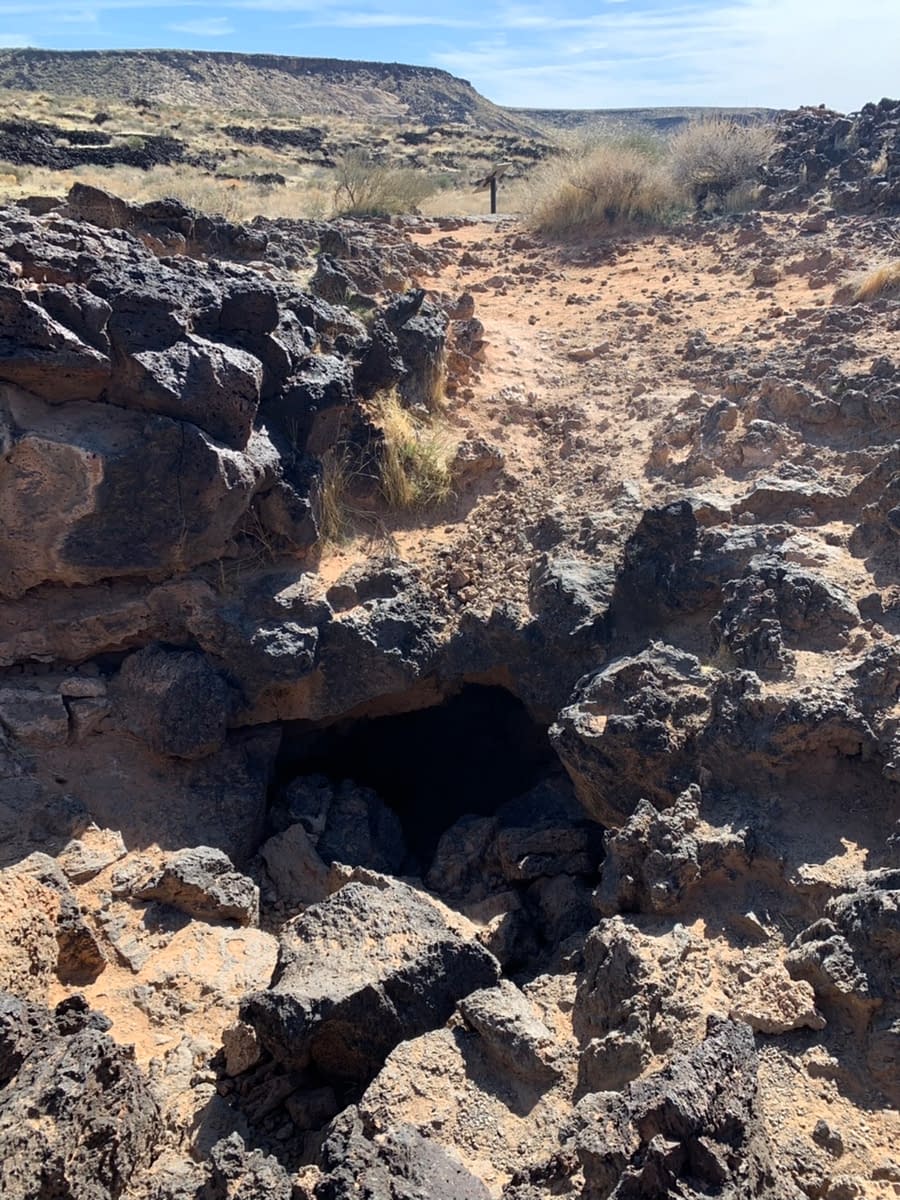 One of the entrances to Lava Tube #1