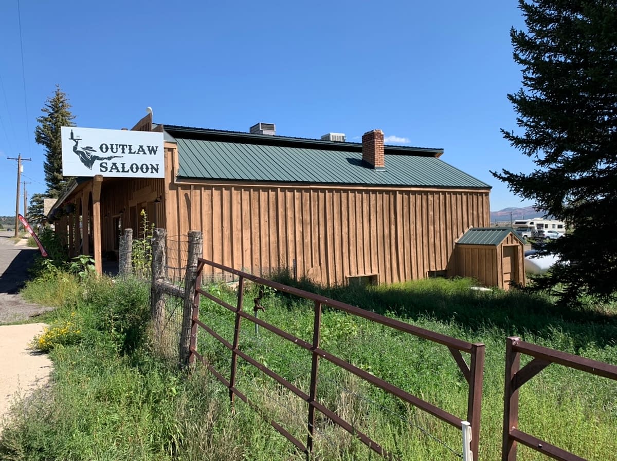 The Outlaw Saloon in Hatch Utah
