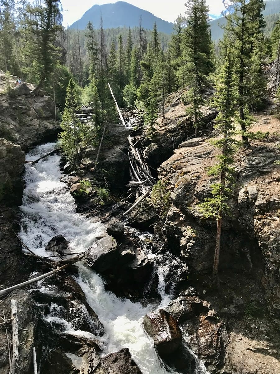 Adams Falls near Grand Lake Colorado up the East Inlet Trail