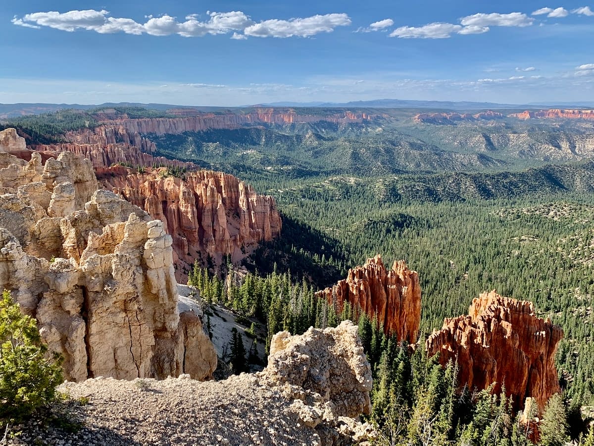 A View across the length of Bryce Canyon National Park near Rainbow Point