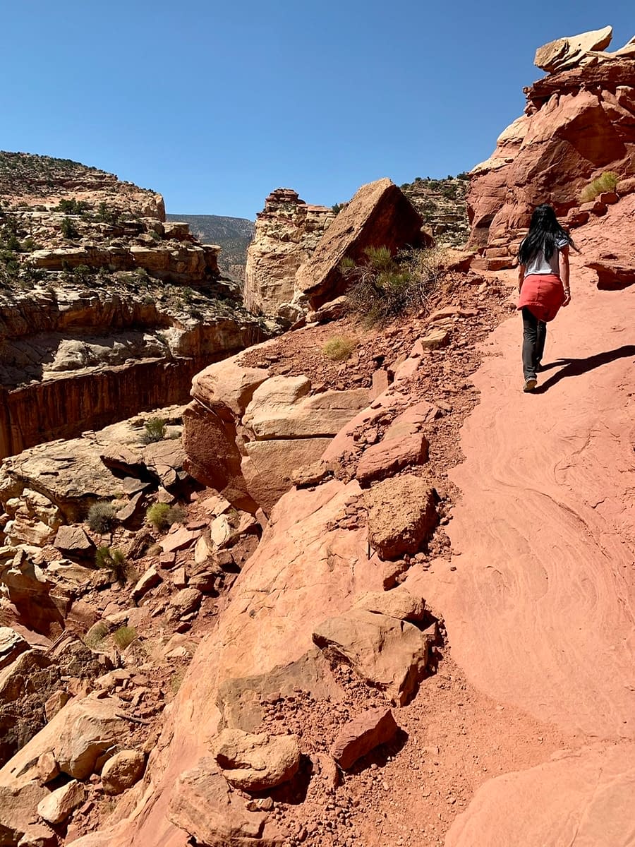 Hiking the Cassidy Arch Trail in Capitol Reef- one of Utahs Mighty 5 National Parks