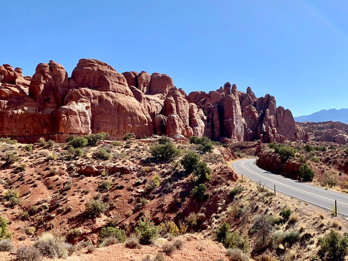 A view of the Fiery Furnace in Arches National Park