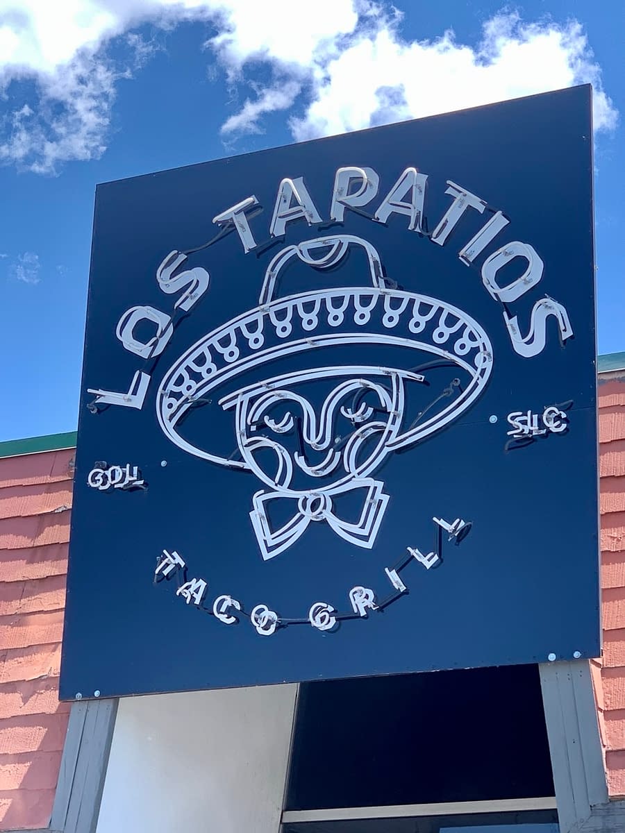 The sign at Los Tapatios - a small Mexican restaurant in Salt Lake City