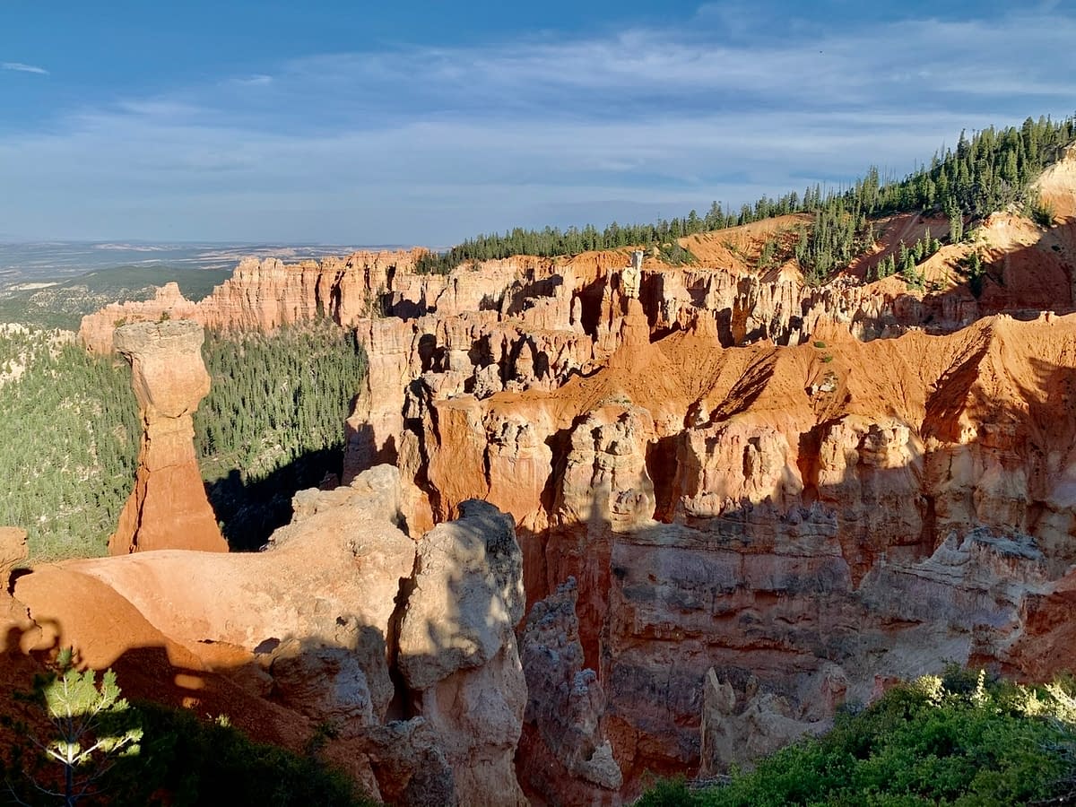 The view from Aqua Canyon in Bryce Canyon National Park