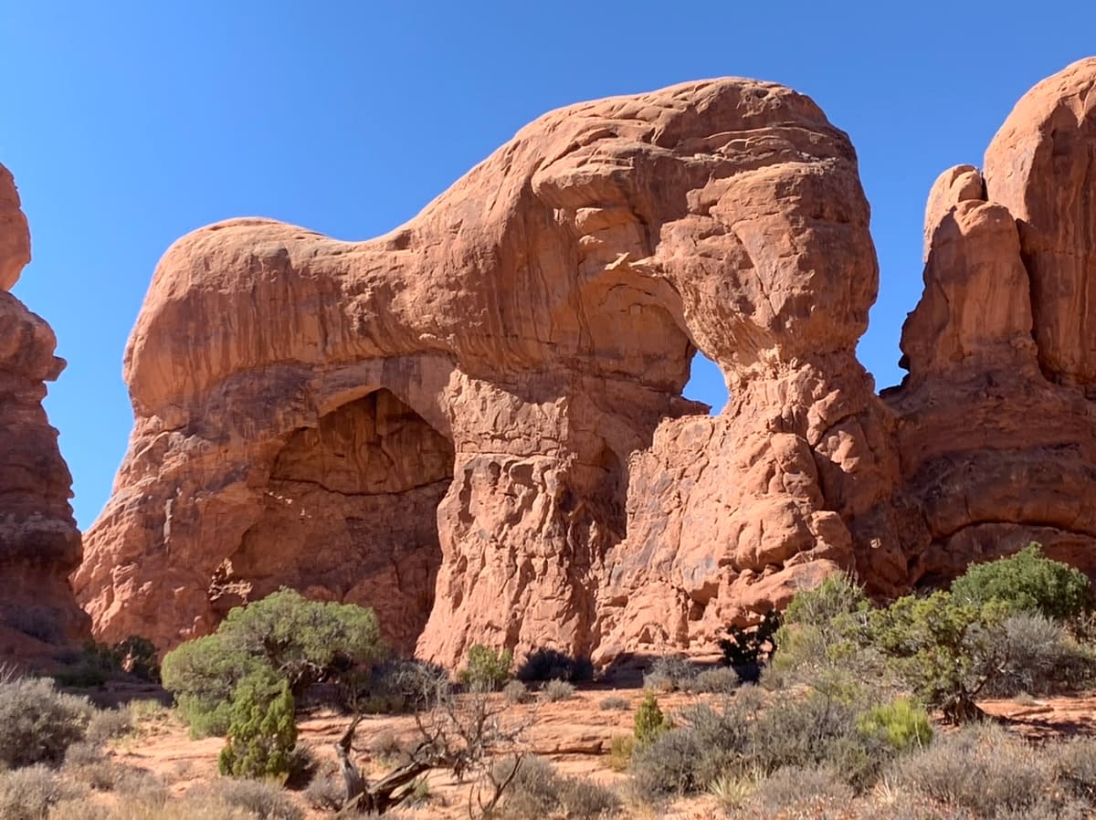 An Elephant Formation in Arches near Double Arch