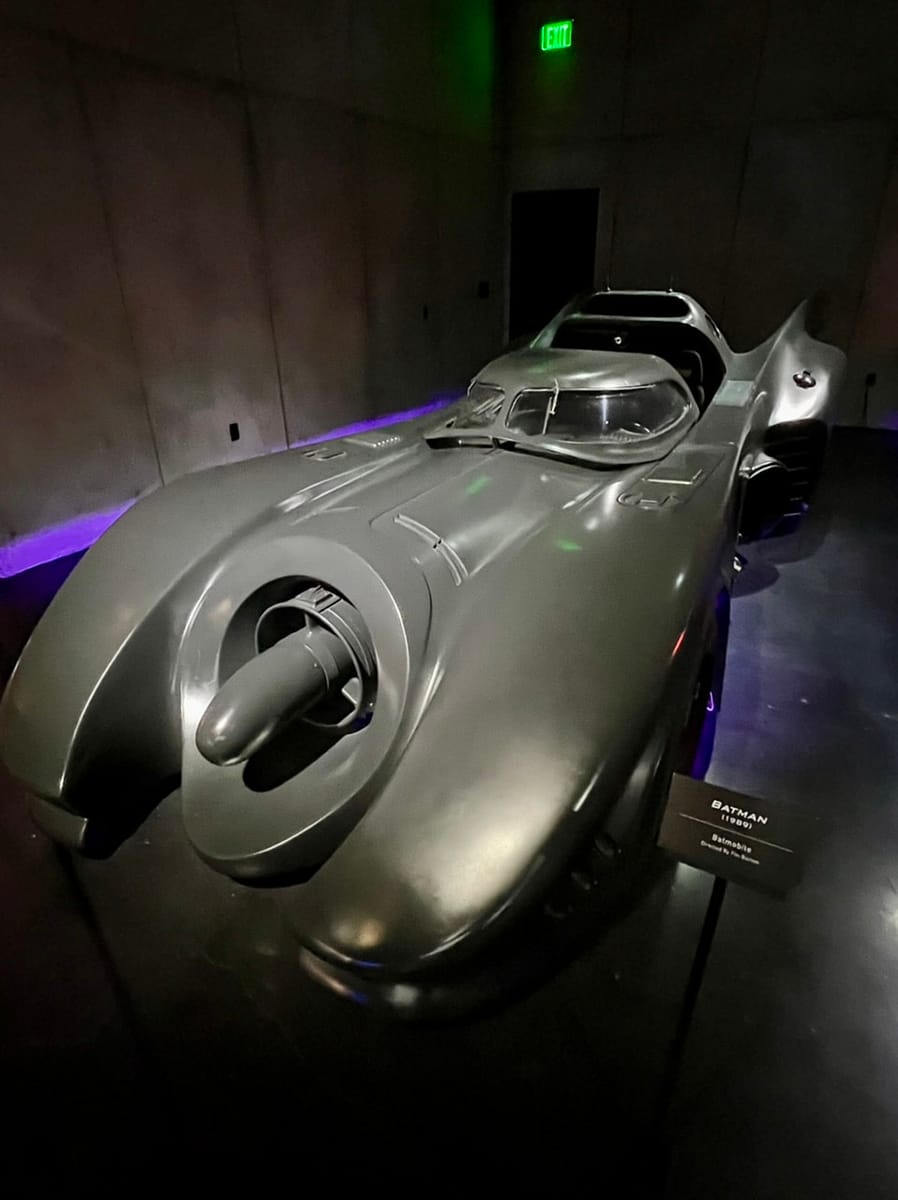 The Batmobile is on display at The Archive