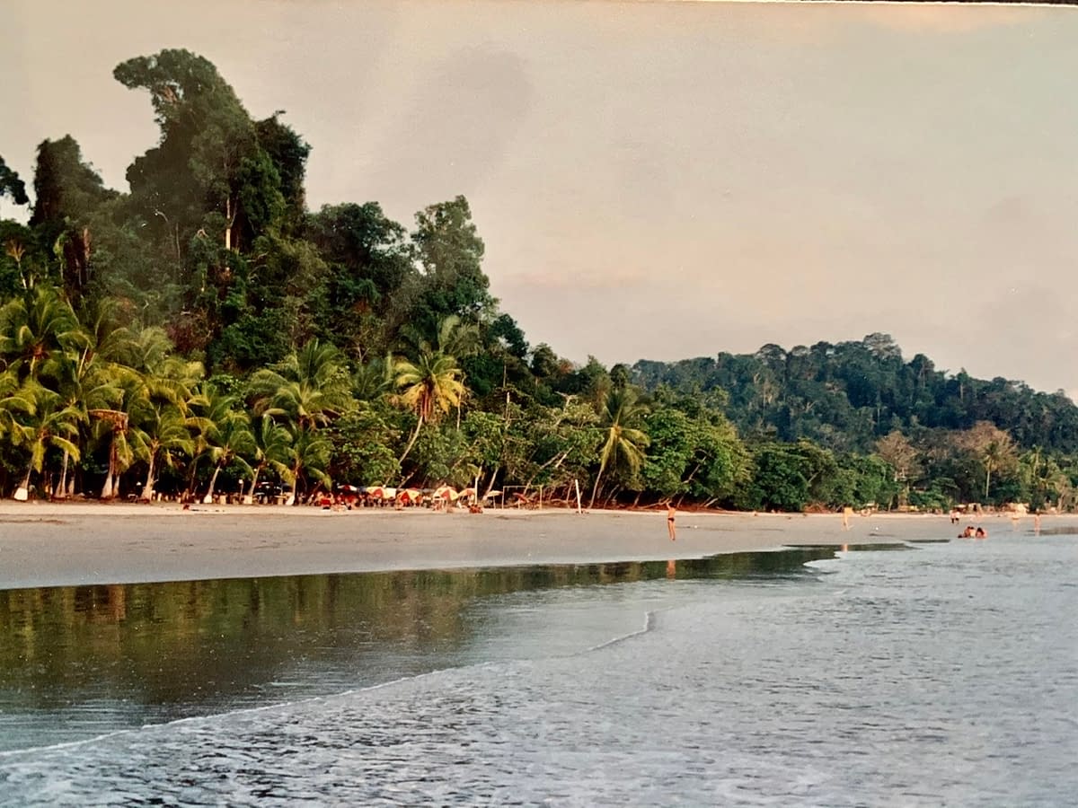 The beach at Manuel Antonio back then.  I'll bet if you travel there now, it will look the same