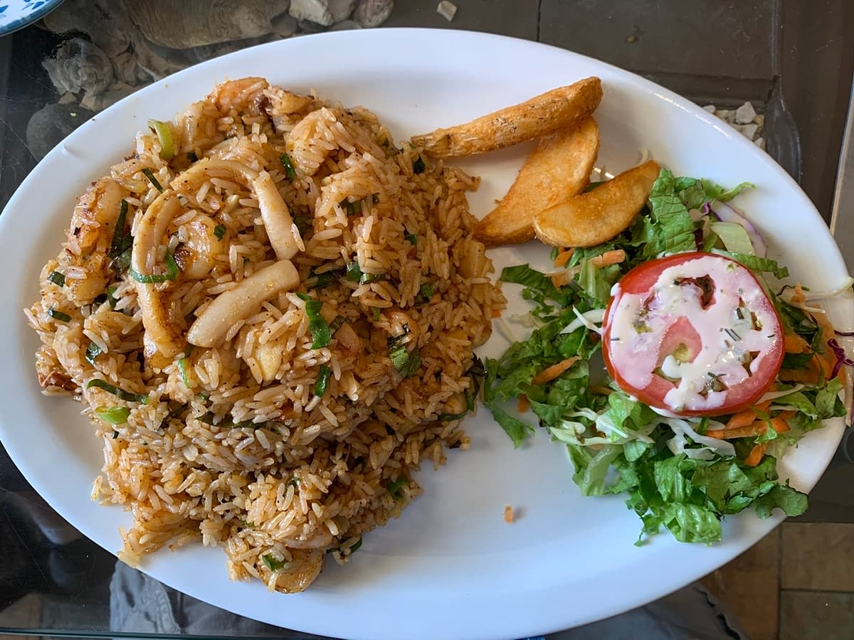 Seafood Rice At Cevichitos in Alajuela