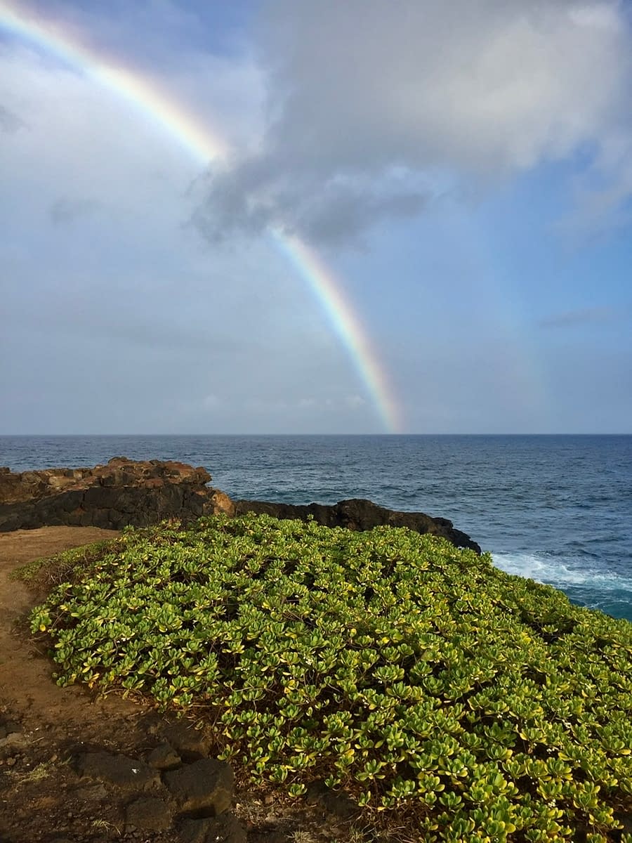 A Rainbow on the south shore of Kauai