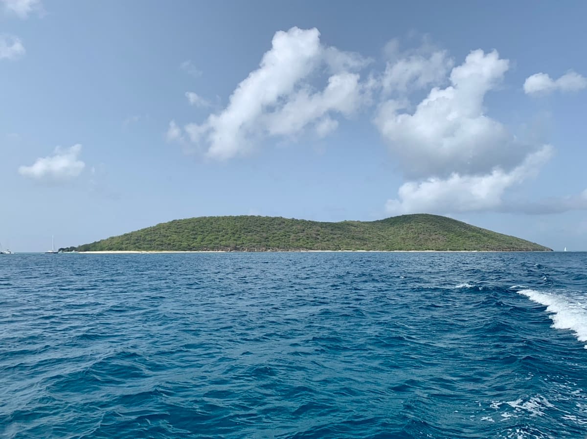 A view of Buck Island - a National Monument near St Croix USVI