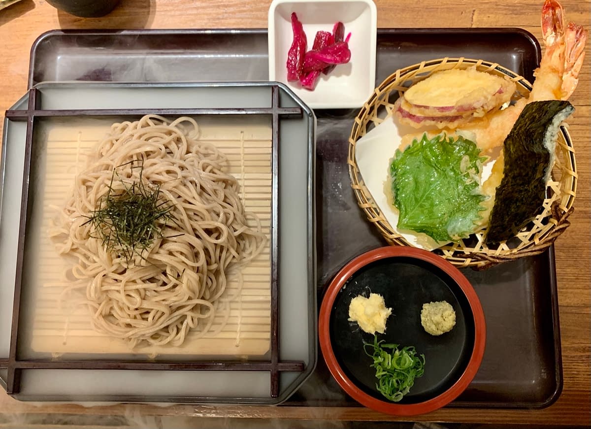 Tenzura Soba - a popular way to eat Soba noodles in Japan