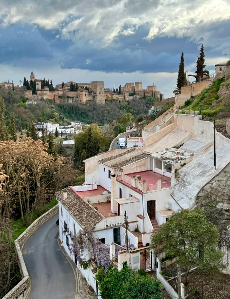 One of the best Alhambra viewpoints from the Sacromonte district