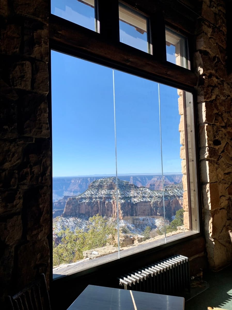 View from the Dining Room at the North Rim Grand Canyon Lodge
