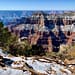 Snow covers the North Rim Grand Canyon