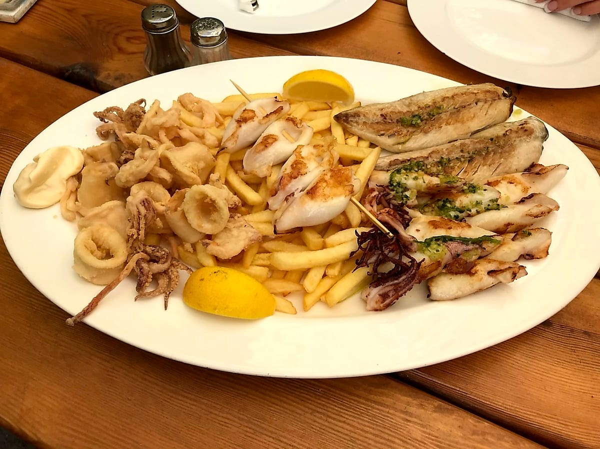 Fresh Seafood in Piran Slovenia